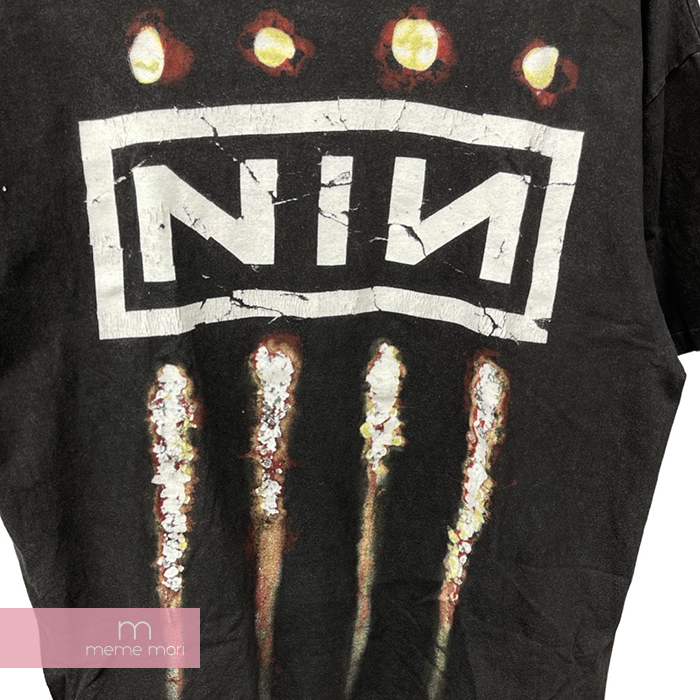 Vintage【中古-良い】【L】 Nine Inch Nails The Downward Spiral Tee ナイン・インチ・ネイルズ  ダウンワードスパイラルTシャツ 半袖カットソー バンT ヴィンテージ 古着 ヘインズタグ NIN チャコール サイズL