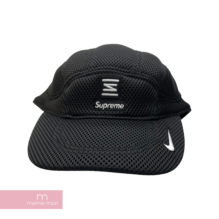 Supreme【新古品・未使用品】【-】 Supreme×NIKE 2022SS Shox Running Hat DR8081-010  シュプリーム×ナイキ ショックスランニングハット メッシュキャップ 帽子 刺繍ロゴ ブラック